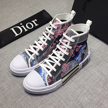 Dior B23 High Canvas Sorayama Dinosaur Navy 3SH118YQC_H563