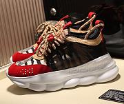 Versace Chain Reaction Trainers Red Black - 1