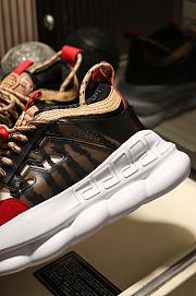 Versace Chain Reaction Trainers Red Black - 6