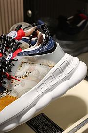 Versace Chain Reaction Trainers White  Yellow - 5