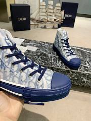 Dior B23 High Top Blue Oblique 3SH118YNT_H565 - 5