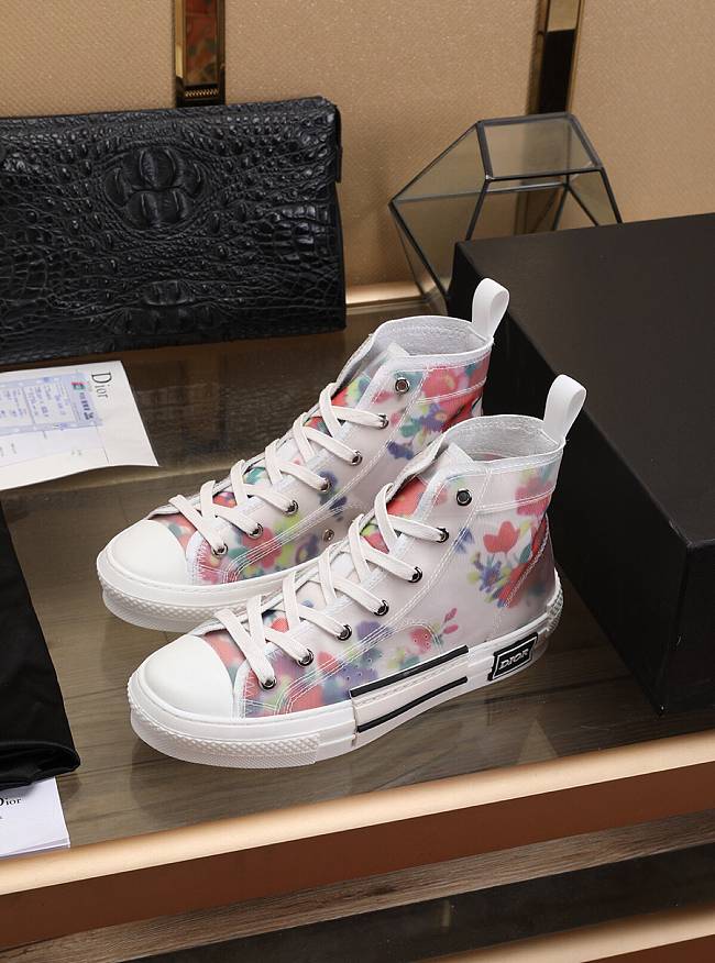 Dior B23 High Top Flowers Oblique 3SH118YJR_H063 - 1