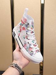 Dior B23 High Top Flowers Oblique 3SH118YJR_H063 - 4