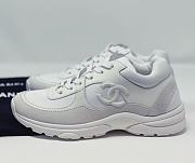 Chanel Low Top Trainer Reflective White Suede G34360 Y53536 0I259 - 1