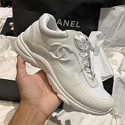 Chanel Low Top Trainer Reflective White Suede G34360 Y53536 0I259 - 4