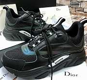 Dior B22 Black Reflective Sneakers - 2