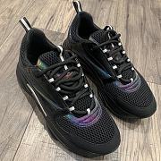 Dior B22 Black Reflective Sneakers - 3