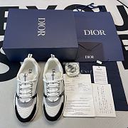 Dior B22 Sneaker Gray Technical Mesh with White and Black 3SN231YKB_H968 - 5