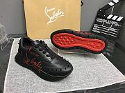 Christian Louboutin Black Red-Runner - 4