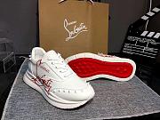 Christian Louboutin White Red-Runner - 4