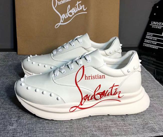 Christian Louboutin White Red-Runner - 1