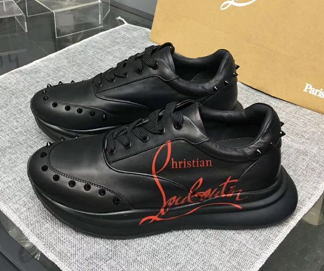 Christian Louboutin Black Red-Runner - 1