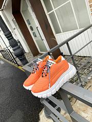 Prada Rush Gabardine Re-Nylon Sneakers Orange - 4