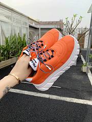 Prada Rush Gabardine Re-Nylon Sneakers Orange - 2