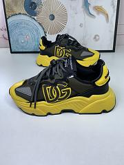 Dolce & Gabbana Logo-Patch Low-Top Sneakers Yellow - 2