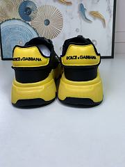 Dolce & Gabbana Logo-Patch Low-Top Sneakers Yellow - 3