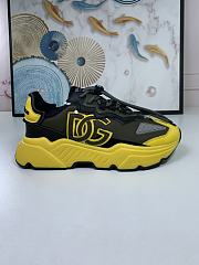 Dolce & Gabbana Logo-Patch Low-Top Sneakers Yellow - 4