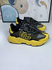 Dolce & Gabbana Logo-Patch Low-Top Sneakers Yellow - 6