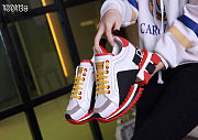 Dolce & Gabbana Super Queen Low-Top Sneakers White Red - 5