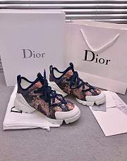 Dior D-Connect Sneaker White and Red Butterfly Motif - 6