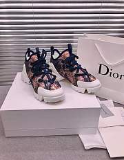 Dior D-Connect Sneaker White and Red Butterfly Motif - 5