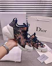 Dior D-Connect Sneaker White and Red Butterfly Motif - 4