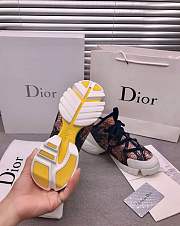 Dior D-Connect Sneaker White and Red Butterfly Motif - 2