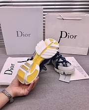 Dior D-Connect Sneaker White and Blue Butterfly Motif - 6