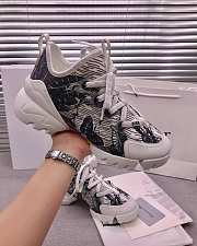 Dior D-Connect Sneaker White and Black Butterfly Motif - 5