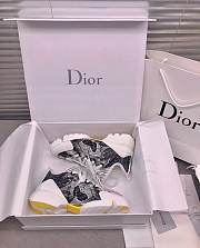 Dior D-Connect Sneaker White and Black Butterfly Motif - 3