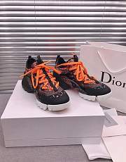 Dior D-Connect Sneaker Black Pattern Orange - 6