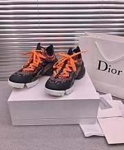 Dior D-Connect Sneaker Black Pattern Orange - 4