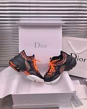 Dior D-Connect Sneaker Black Pattern Orange - 2