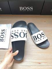 Boss Italian-Made Logo Slides Black White - 6