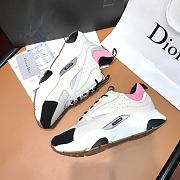 Dior B22 Sneaker Pink and White Technical Mesh 3SN231YKB_H069 - 4