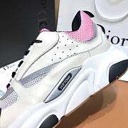 Dior B22 Sneaker Pink and White Technical Mesh 3SN231YKB_H069 - 3