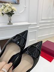 Valentino Garavani Salones Vlogo De Piel Black - 5