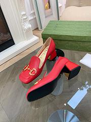 Gucci Women's Ballet Flat with Horsebit Red - 3