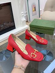 Gucci Women's Ballet Flat with Horsebit Red - 5