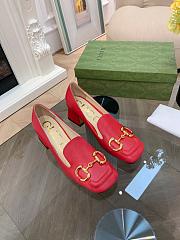 Gucci Women's Ballet Flat with Horsebit Red - 4