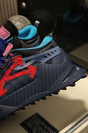 Off-White Odsy-1000 Black Red with Blue Shoeslaces - 3