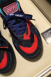 Off-White Odsy-1000 Black Red with Blue Shoeslaces - 4