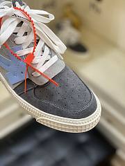 Off-White Grey Blue Low-Top Off-Court 3.0 Sneakers - 5