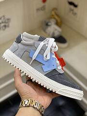 Off-White Grey Blue Low-Top Off-Court 3.0 Sneakers - 6