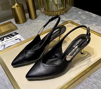 Versace Safety Pin Pumps Black