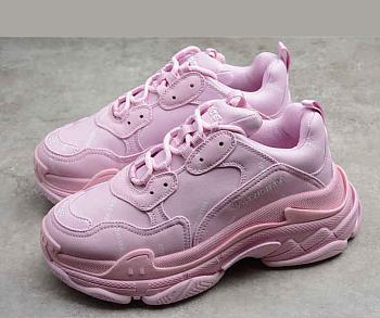 Balenciaga Wmns Triple S Sneaker Allover Logo - Pink 524039 W2FA1 5090