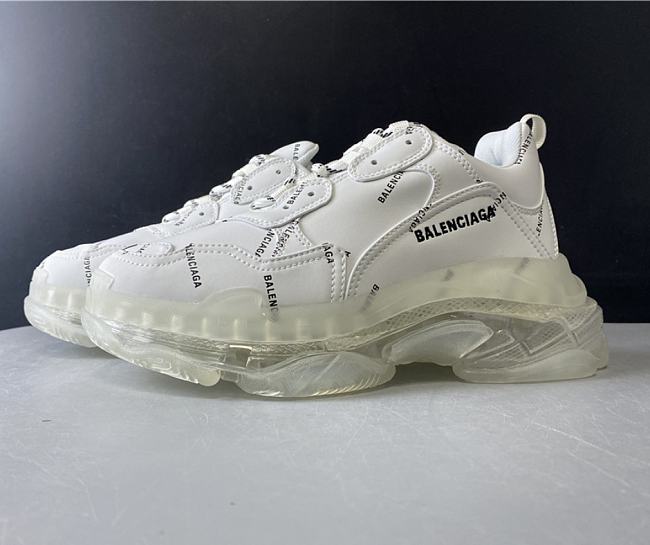 Balenciaga Triple S Allover Logo White 524039W2FA19010 - 1