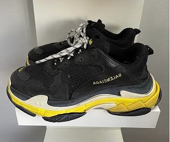 Balenciaga Triple S Black Yellow White 534162W09OG 1087