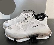 Blalenciaga Triple S Clear Sole White Grey 541624W2GS19012 - 1