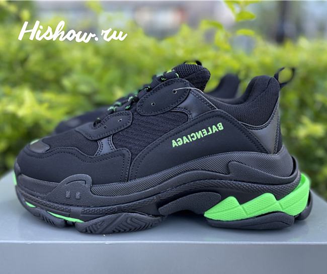 Balenciaga Triple S Black And Green 524039 W2PW14881 - 1